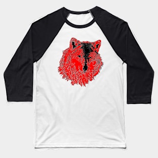 Wild Head Wolf wolv wolves Baseball T-Shirt